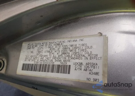 2003 Toyota Tundra Sr5 V8 z USA, uszkodzony, nr VIN 5TBRT34193S434396